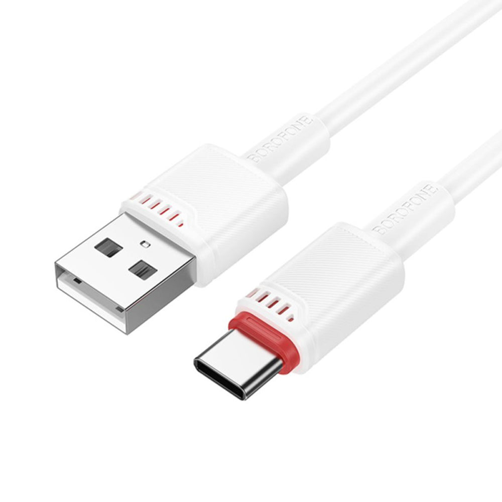 Daten- und Ladekabel USB-A - USB-C Borofone BX110 Beneficio, 18W, 1m, Weiß