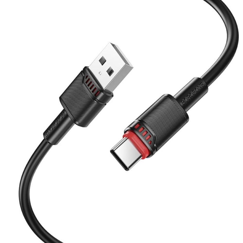 Daten- und Ladekabel USB-A - USB-C Borofone BX110 Beneficio, 18W, 1m, Weiß
