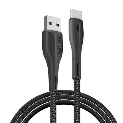Daten- und Ladekabel USB-A - USB-C ColorWay CW-CBUC034, 18W, 1m, Schwarz