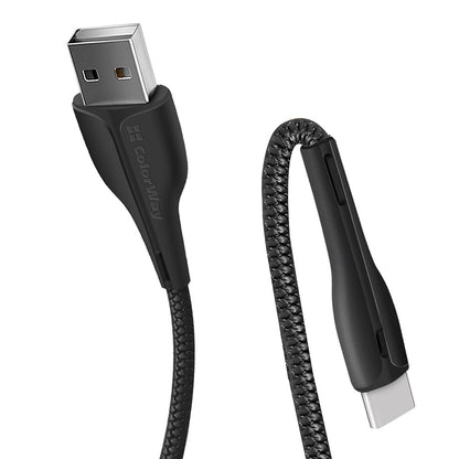 Daten- und Ladekabel USB-A - USB-C ColorWay CW-CBUC034, 18W, 1m, Schwarz