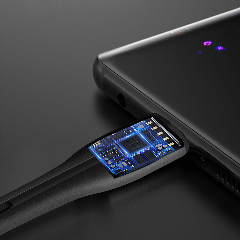 Daten- und Ladekabel USB-A - USB-C ColorWay CW-CBUC034, 18W, 1m, Schwarz