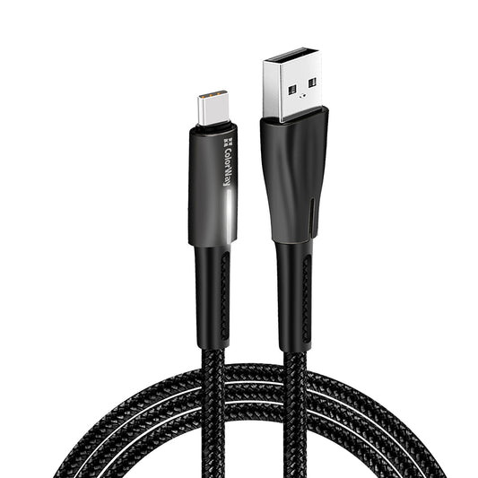 Daten- und Ladekabel USB-A - USB-C ColorWay CW-CBUC035, 18W, 1m, Schwarz