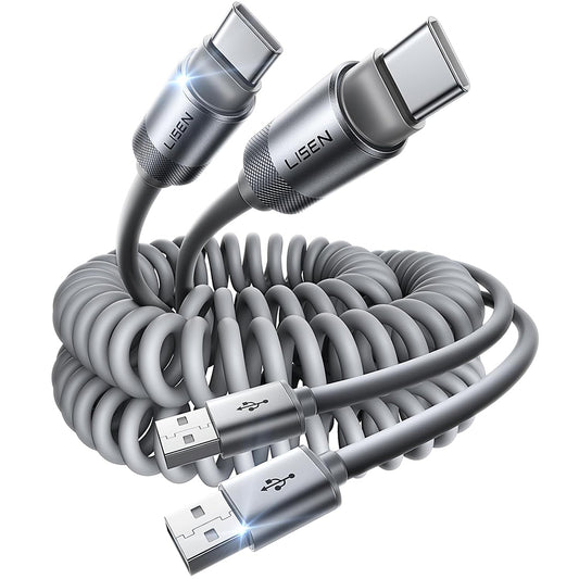 Daten- und Ladekabel USB-A - USB-C Lisen L114, 15W, 1m, Grau YL0125030001