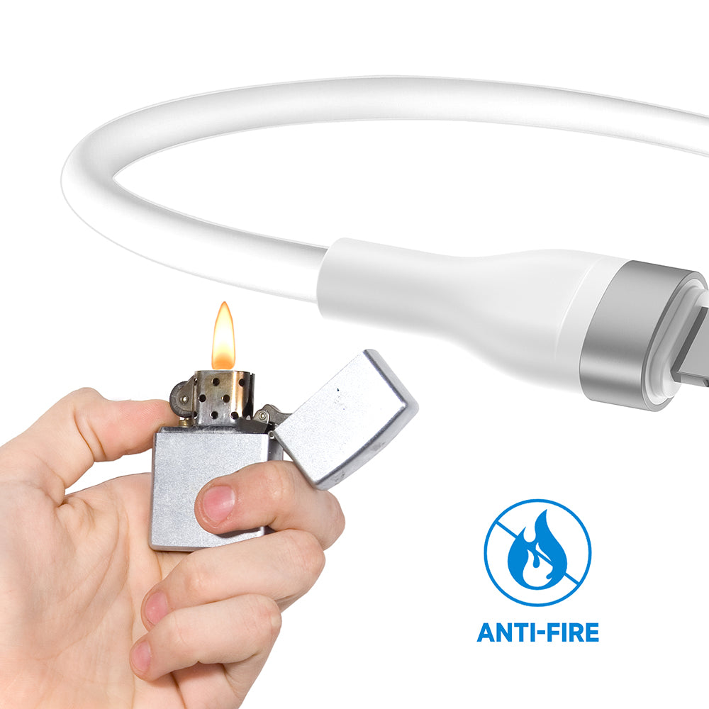 Daten- und Ladekabel USB-A - USB-C Lito LD02C, 18W, 1.2m, Weiß