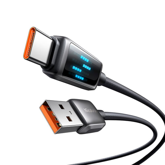 Daten- und Ladekabel USB-A - USB-C McDodo CA-2350 Display, 100W, 1.2m, Schwarz