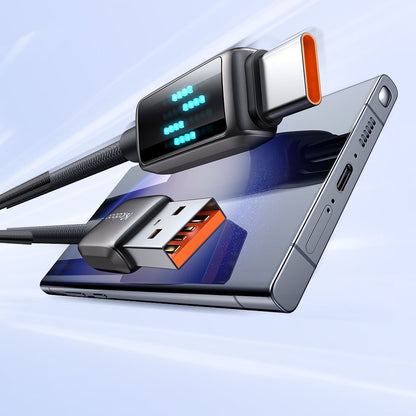 USB-A to USB-C McDodo CA-2350 Display Data and Charging Cable, 100W, 1.2m, Black