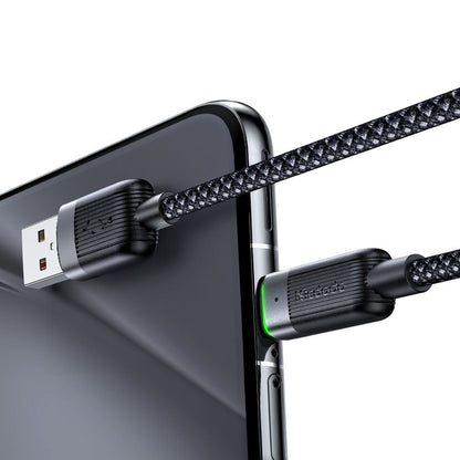 Daten- und Ladekabel USB-A - USB-C McDodo CA-5650 Self Winding, 66W, 1.2m, Schwarz