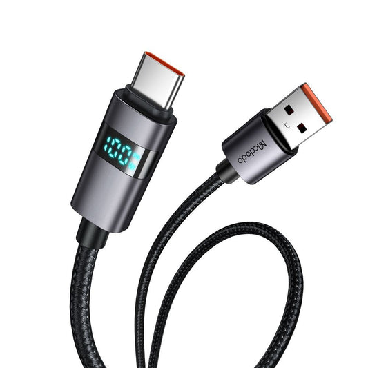 Daten- und Ladekabel USB-A - USB-C McDodo CA-6520 Display, 100W, 1.2m, Schwarz