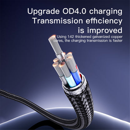 Daten- und Ladekabel USB-A - USB-C Yesido CA129C, 18W, 1.2m, Schwarz