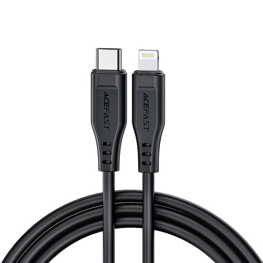Daten- und Ladekabel USB-C - Lightning Acefast C3-01, 30W, 1.2m, Schwarz