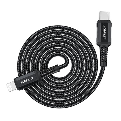 Daten- und Ladekabel USB-C - Lightning Acefast C4-01, 30W, 1.8m, Schwarz