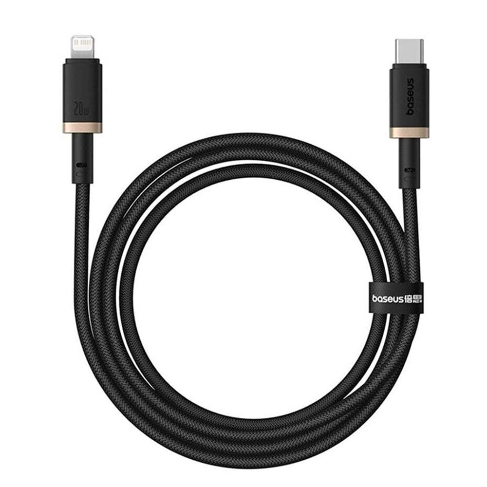 Daten- und Ladekabel USB-C - Lightning Baseus Dura Series, 20W, 1m, Gold Schwarz P10377800U01-03