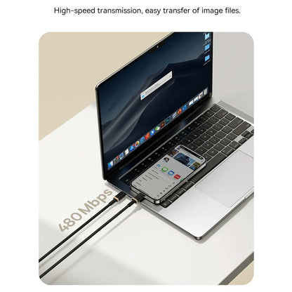 USB-C - Lightning Lade- und Datenkabel Baseus Dura Series, 20W, 2m, Gold Schwarz P10377800U01-02