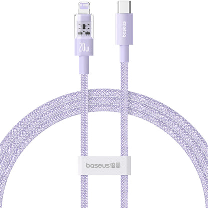 Daten- und Ladekabel USB-C - Lightning Baseus Gem, 20W, 1m, Lila P10373001511-00