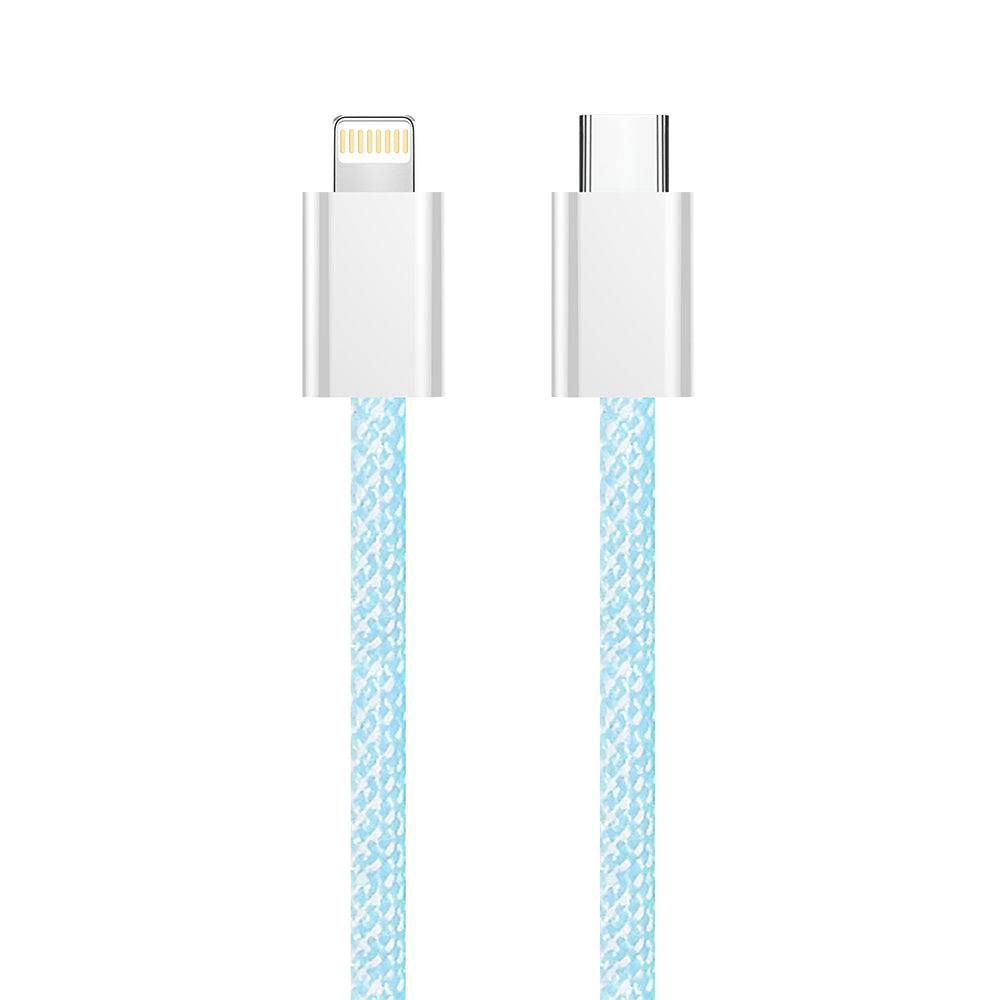 USB-C - Lightning Daten- und Ladekabel ColorWay CW-CBPDCL061, 27W, 1m, Blau