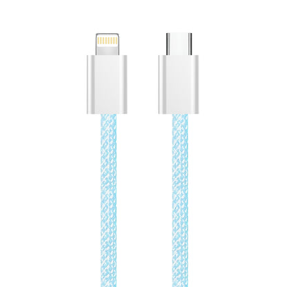 USB-C - Lightning Daten- und Ladekabel ColorWay CW-CBPDCL061, 27W, 1m, Blau
