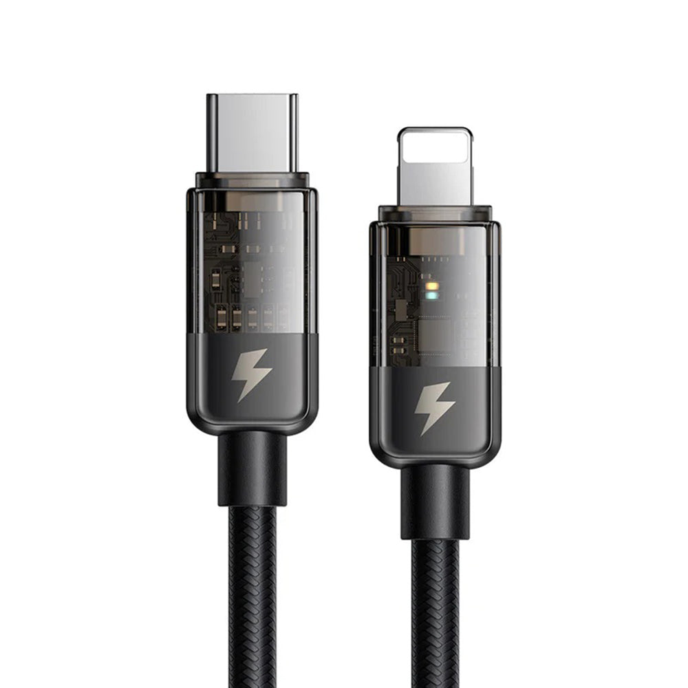USB-C - Lightning McDodo CA-3160 Auto Power Off Daten- und Ladekabel, 36W, 1,2m, Schwarz