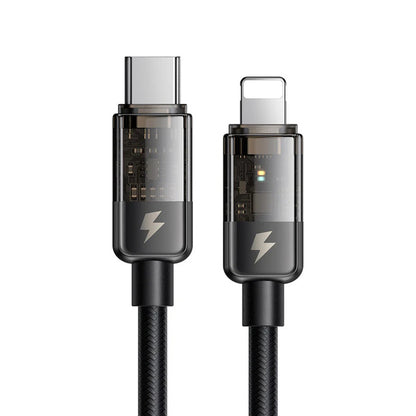USB-C - Lightning McDodo CA-3160 Auto Power Off Daten- und Ladekabel, 36W, 1,2m, Schwarz