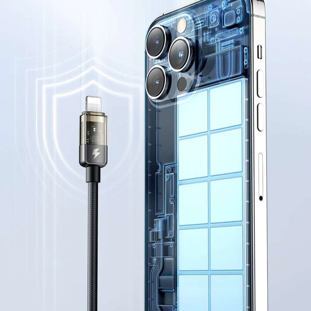 USB-C - Lightning McDodo CA-3160 Auto Power Off Daten- und Ladekabel, 36W, 1,2m, Schwarz