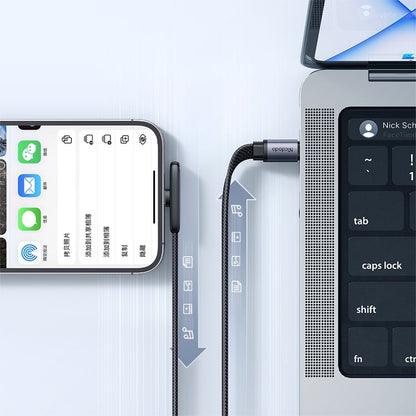 Daten- und Ladekabel USB-C - Lightning McDodo CA-3350 Angled, 36W, 1.2m, Schwarz