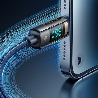 USB-C - Lightning McDodo CA-3600 Daten- und Ladekabel mit Auto Power Off Display, 36W, 1.2m, Schwarz