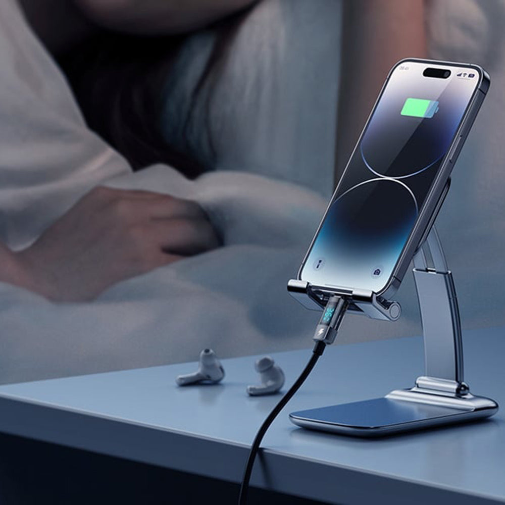 USB-C - Lightning McDodo CA-3600 Daten- und Ladekabel mit Auto Power Off Display, 36W, 1.2m, Schwarz