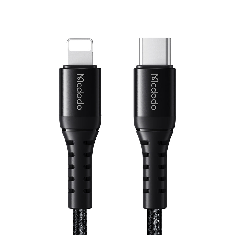 USB-C - Lightning McDodo CA-5631 Daten- und Ladekabel, 36W, 1m, Schwarz