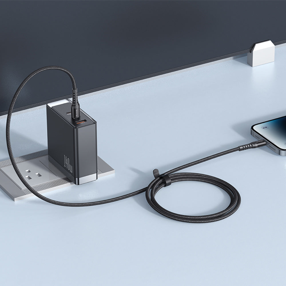 USB-C - Lightning McDodo CA-5631 Daten- und Ladekabel, 36W, 1m, Schwarz