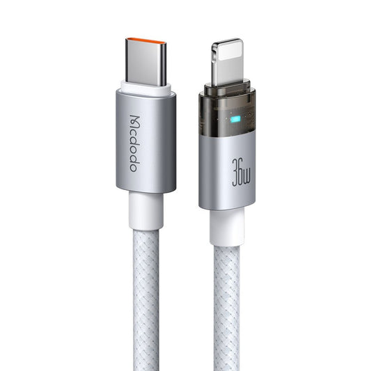 USB-C to Lightning McDodo CA-6942 Data and Charging Cable, 36W, 1.2m, White