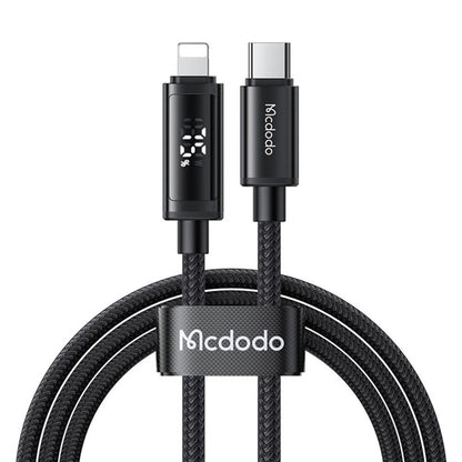 USB-C to Lightning McDodo CA-7990 Data and Charging Cable, 36W, 1.2m, Black