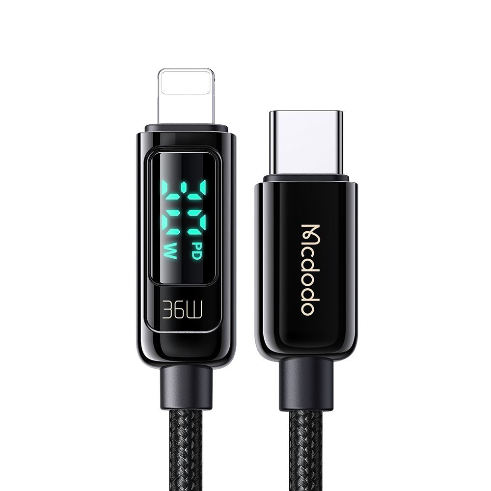 USB-C to Lightning McDodo CA-8810 Data and Charging Cable, 36W, 1.2m, Black