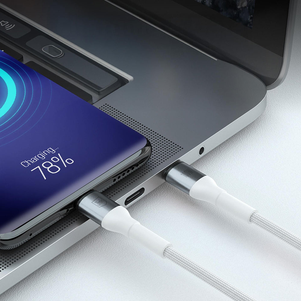 USB-C Daten- und Ladekabel - USB-C 3MK Hyper N, 100W, 2m, Weiß