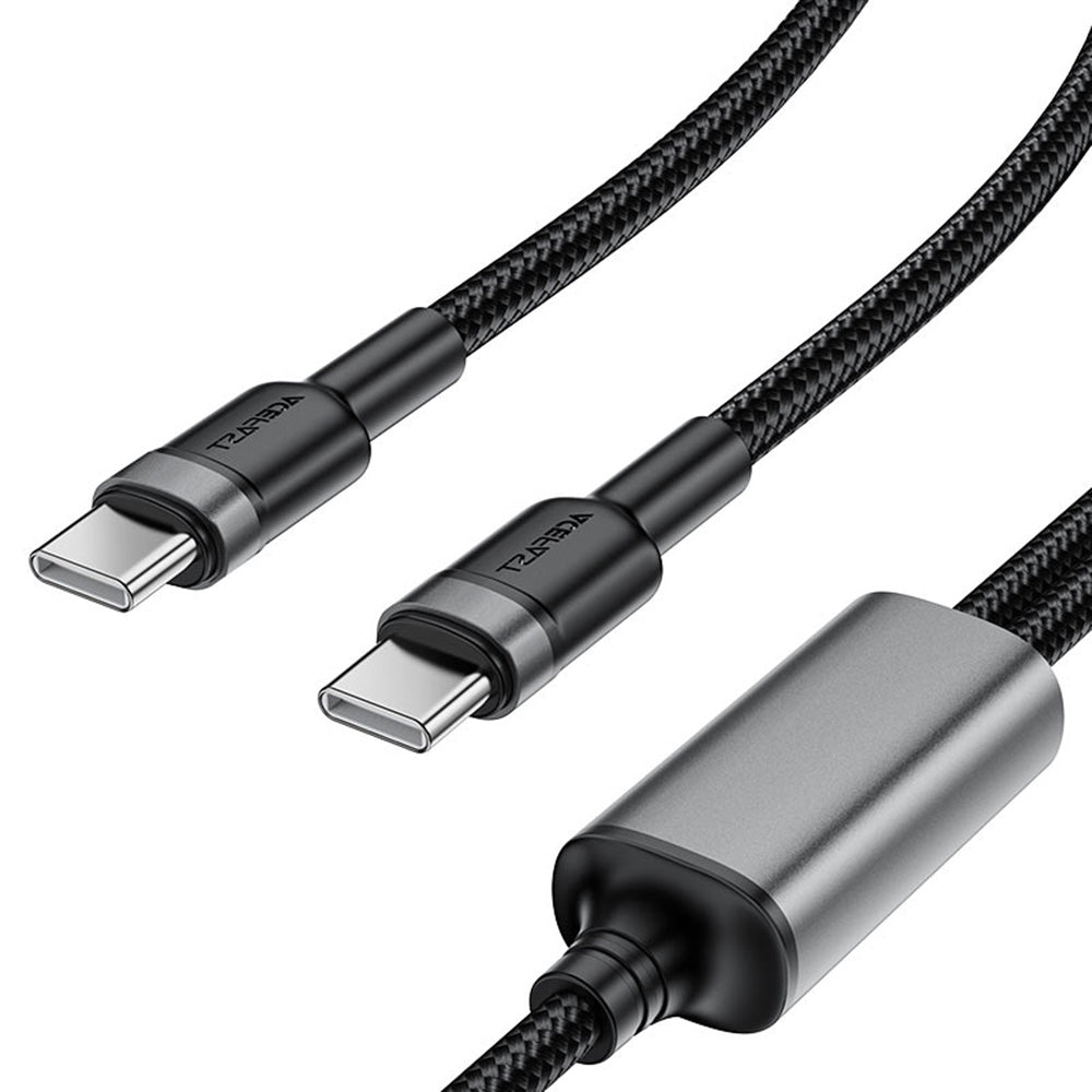USB-C Daten- und Ladekabel - 2 x USB-C Acefast C22-02, 100W, 1,25m, Schwarz