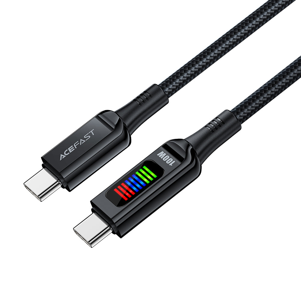 USB-C Daten- und Ladekabel - USB-C Acefast C7-03, 100W, 1,2m, Schwarz