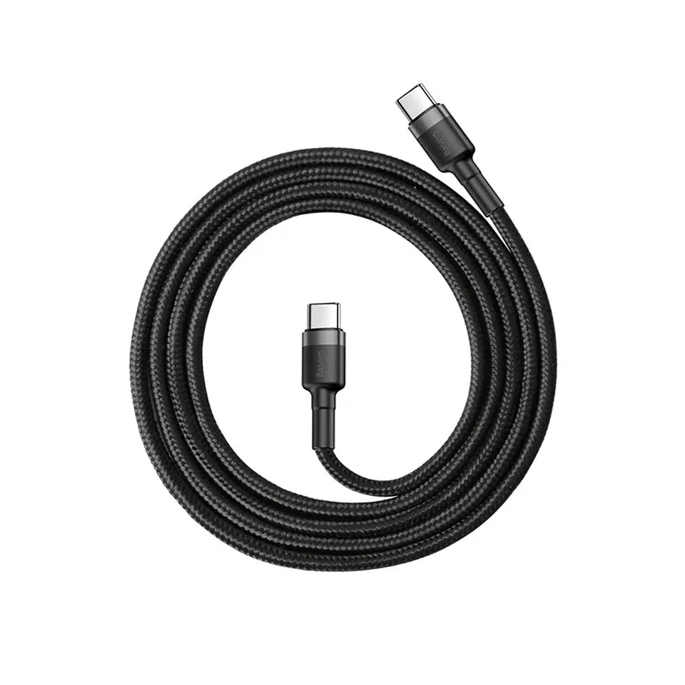 USB-C Daten- und Ladekabel - USB-C Baseus Cafule, 60W, 2m, Set 2 Stück, Schwarz E0418501