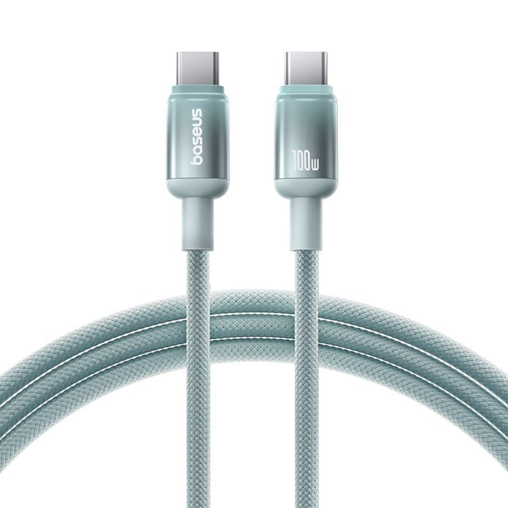 USB-C Daten- und Ladekabel - USB-C Baseus Discolor, 100W, 1m, Blau Grün E0420702