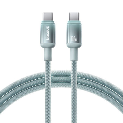 USB-C Daten- und Ladekabel - USB-C Baseus Discolor, 100W, 1m, Blau Grün E0420702