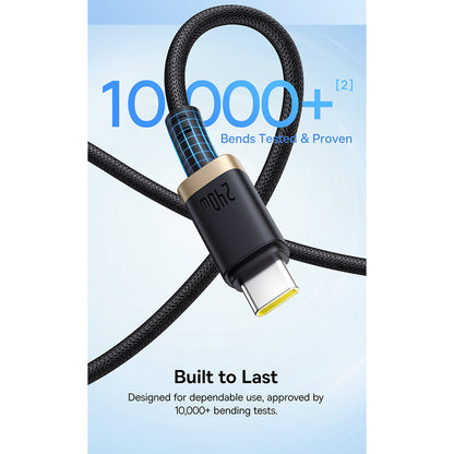 USB-C Daten- und Ladekabel - USB-C Baseus Dura, 240W, 1m, Gold Schwarz P10377803U03-00