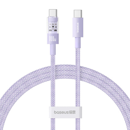 Daten- und Ladekabel USB-C - USB-C Baseus Gem, 100W, 1m, Lila P10373000511-00