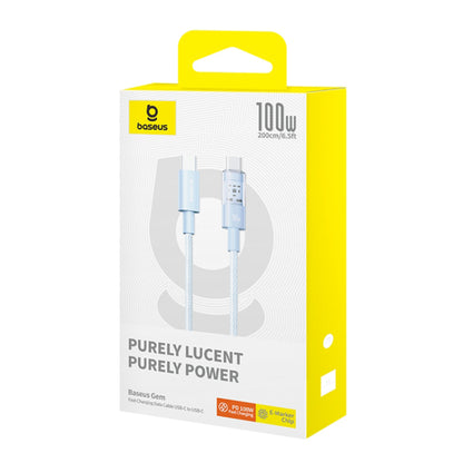 Daten- und Ladekabel USB-C - USB-C Baseus Gem, 100W, 2m, Blau P10373000311-01