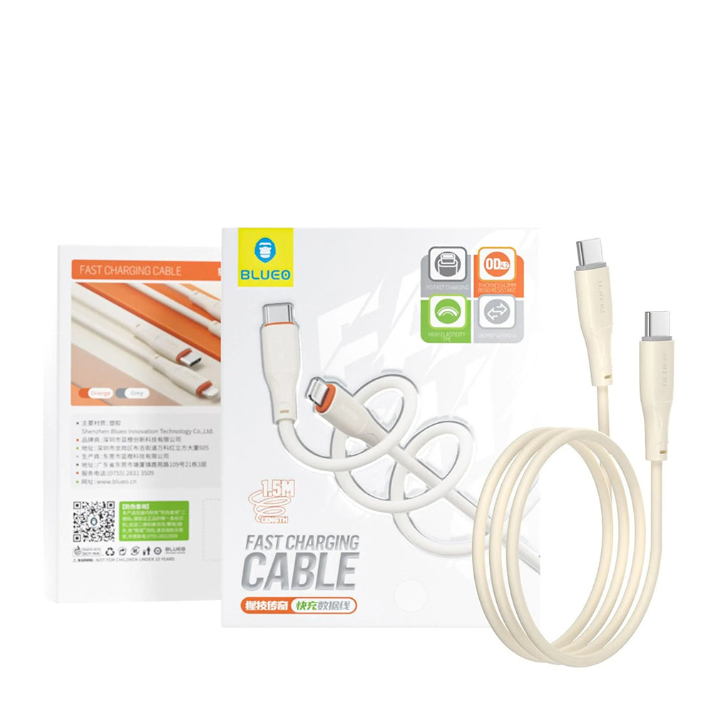 Daten- und Ladekabel USB-C - USB-C Blueo Ape Legend, 100W, 1,5m, Grau