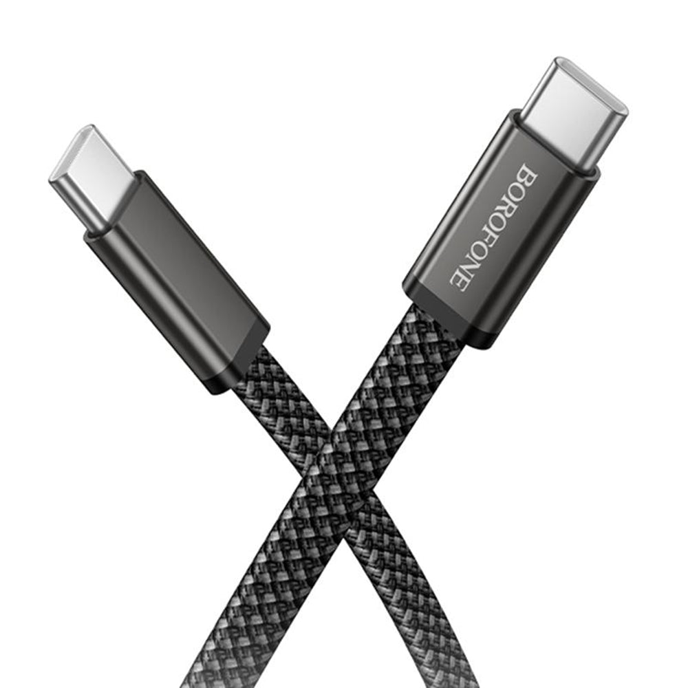USB-C Daten- und Ladekabel - USB-C Borofone BX124 Peace, 60W, 1m, Schwarz