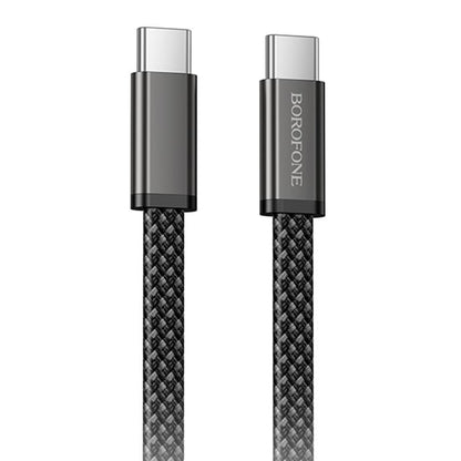 USB-C Daten- und Ladekabel - USB-C Borofone BX124 Peace, 60W, 1m, Schwarz