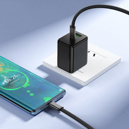 USB-C Daten- und Ladekabel - USB-C Borofone BX124 Peace, 60W, 1m, Schwarz