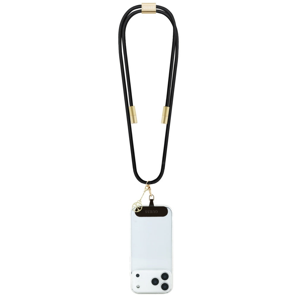Daten- und Ladekabel USB-C - USB-C Guess CBDY 4G Charm, 100W, 1,5m, Schwarz