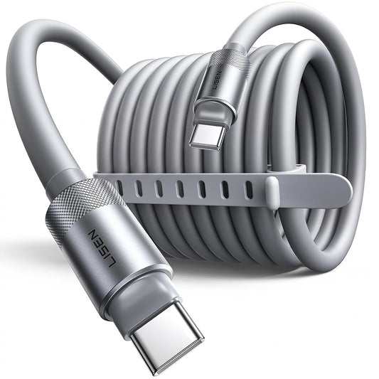 Daten- und Ladekabel USB-C - USB-C Lisen L115, 100W, 3m, Grau YL0126010031