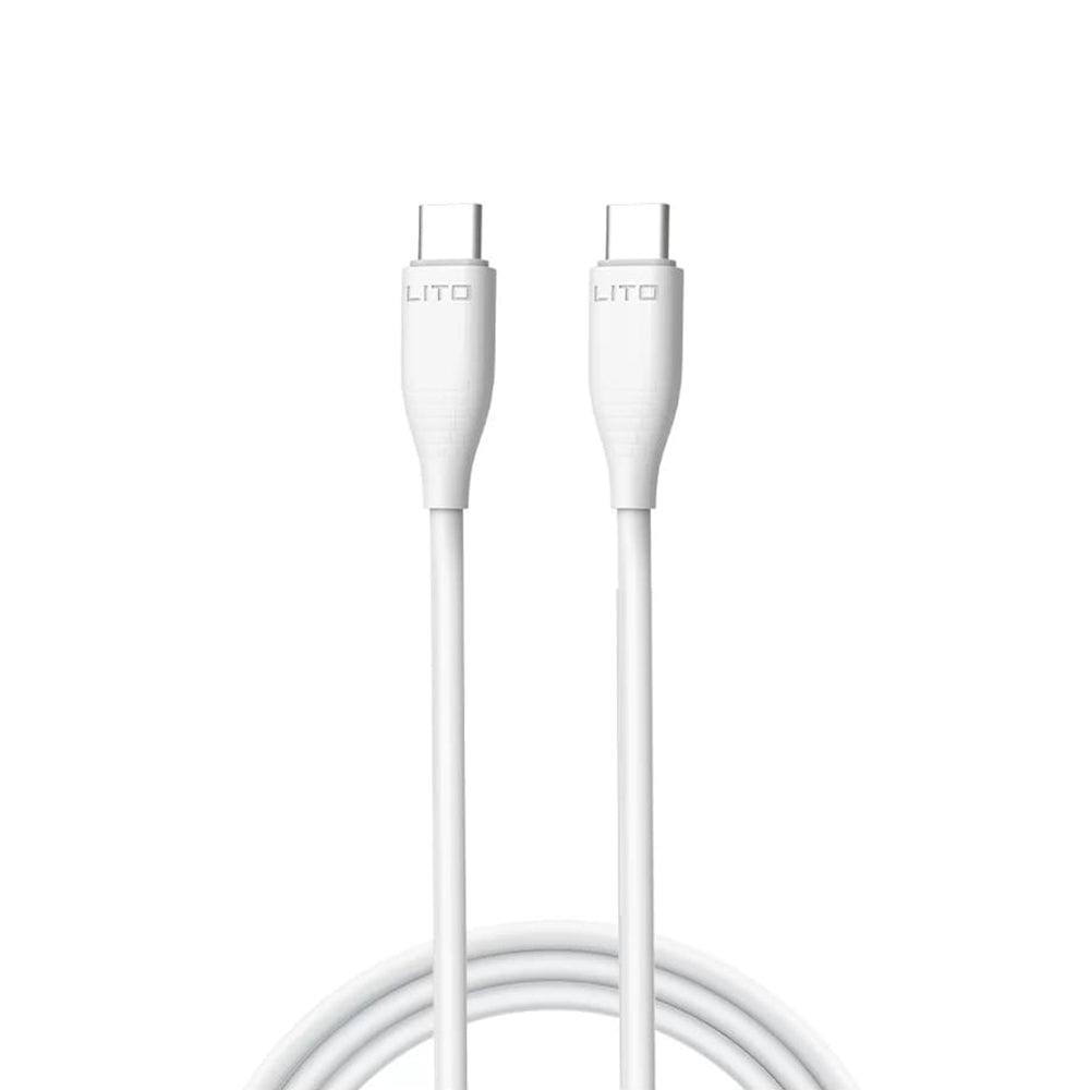 USB-C Data and Charging Cable - USB-C Lito LD03, 60W, 1m, White