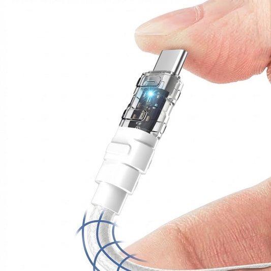 Daten- und Ladekabel USB-C - USB-C Lito LD05, 60W, 1m, Weiß