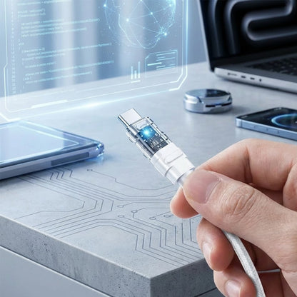 Daten- und Ladekabel USB-C - USB-C Lito LD05, 60W, 1m, Weiß