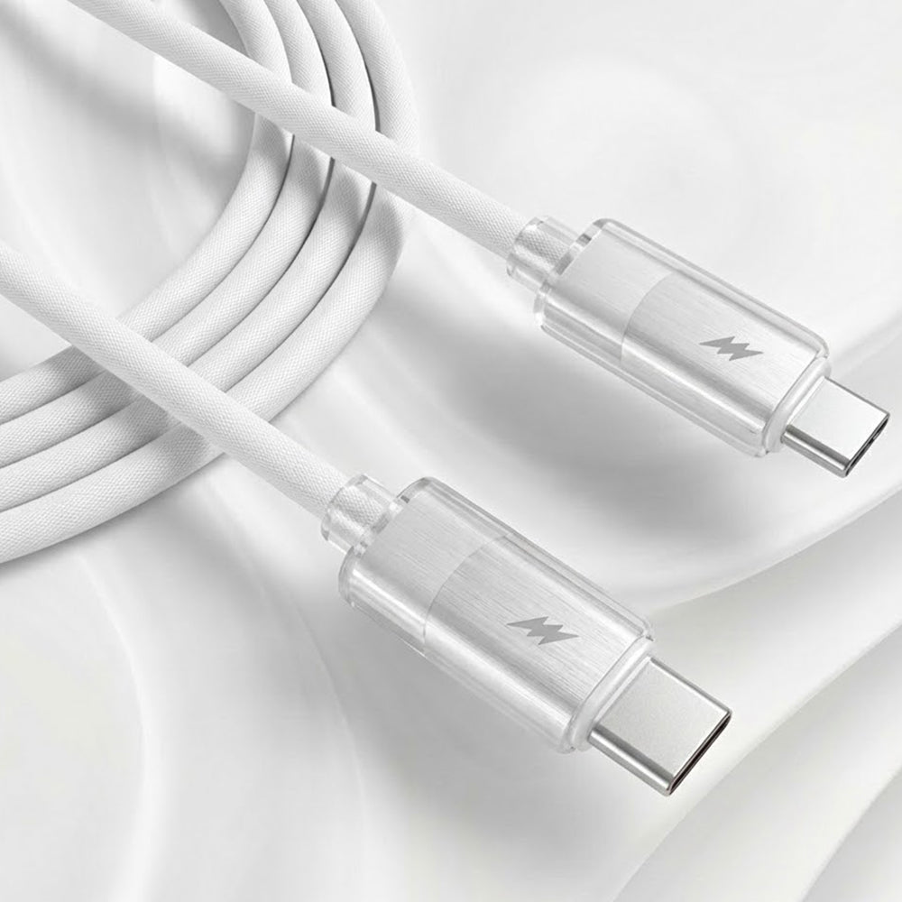 Daten- und Ladekabel USB-C - USB-C Lito LD07, 60W, 1m, Weiß